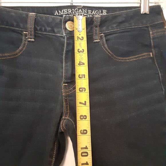 American Eagle Jeans Jeggings Women’s 6 Long Blue Stretch - Picture 8 of 9